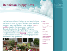 Tablet Screenshot of dennistonpuppylove.com